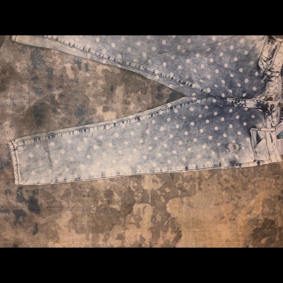 Zara Ombré Polka Dot Jeans - Picture 11 of 12